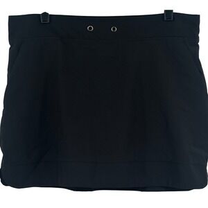 Gaiam Womens Black Athletic Skort Pocketed Tennis Golf Skirt Size Medium